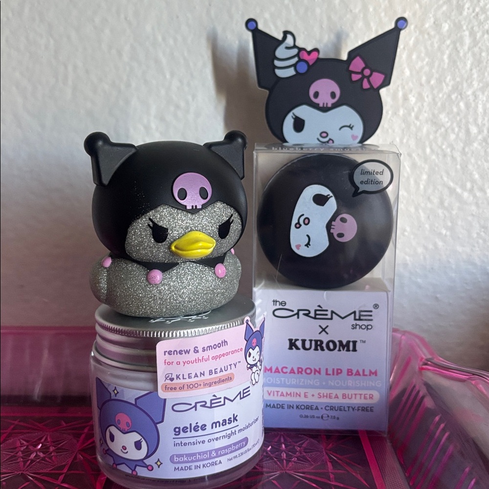 The Crème Shop x Kuromi Skincare With Kuromi Ribber Duck
